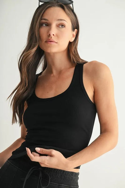 ONLINE EXCLUSIVE MONO B Slim Fit Scoop Neck Tank
