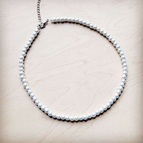 ONLINE EXCLUSIVE Glass Pearl Collar Necklace Wedding Collection 259v