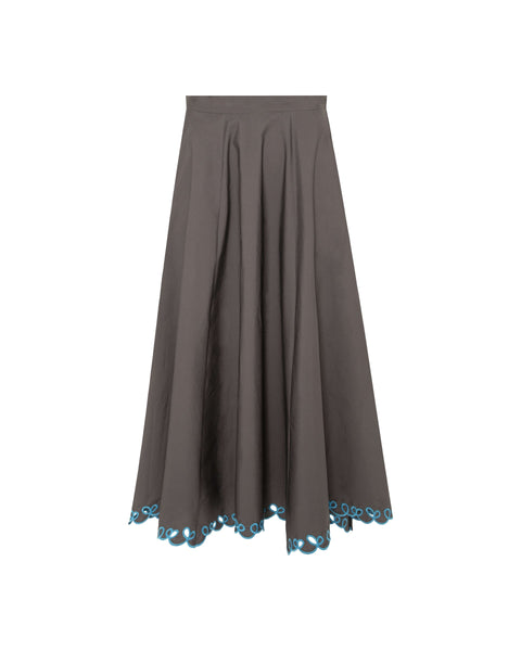 Beatrice.b Contrast Embroidery Skirt