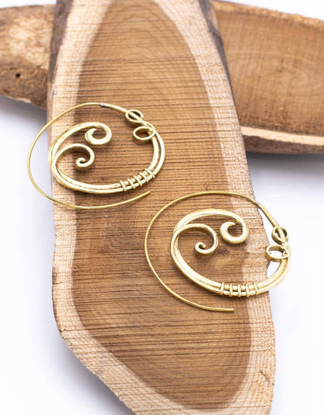 india- Boho Style Twisted Earrings