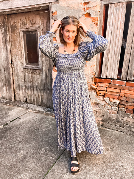 Dixie Smocked maxi dress