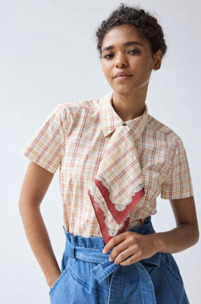 Hope for Flowers Scarf Tie Shirt