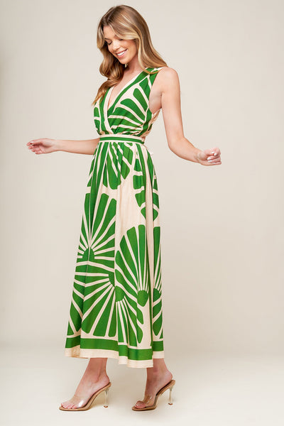 ONLINE EXCLUSIVE - Swept me off my feet woven midi dress
