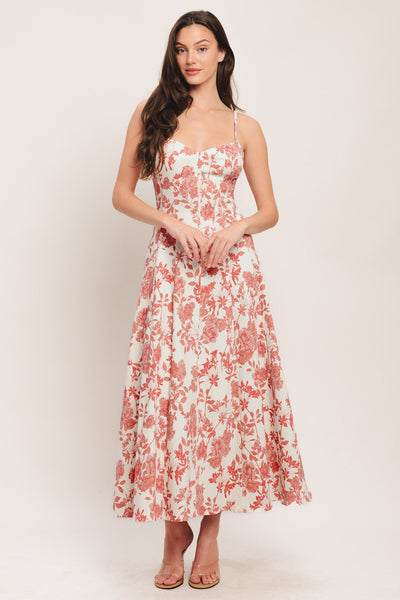 ONLINE EXCLUSIVE - Floral haze midi dress