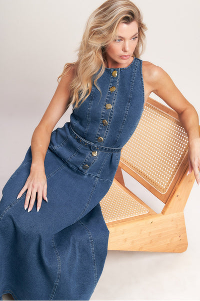 ONLINE EXCLUSIVE - Sunday stroll denim midi dress