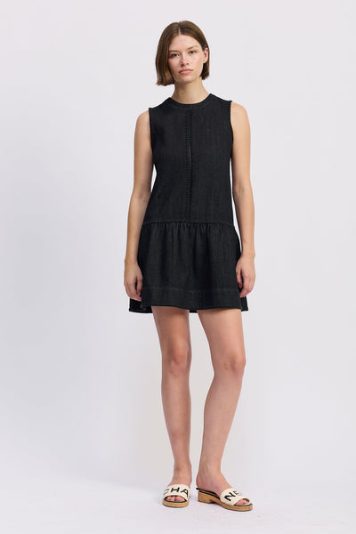 En Saison Embroidered Detail Dress