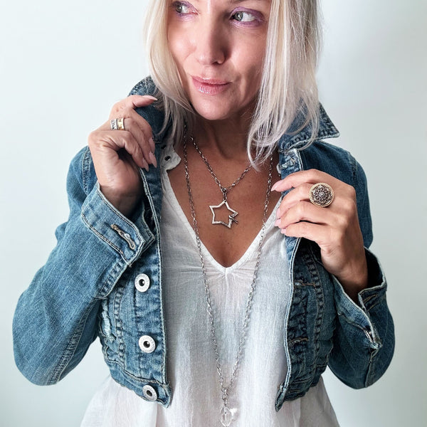 ONLINE EXCLUSIVE - Katia Designs Peace and love original necklace