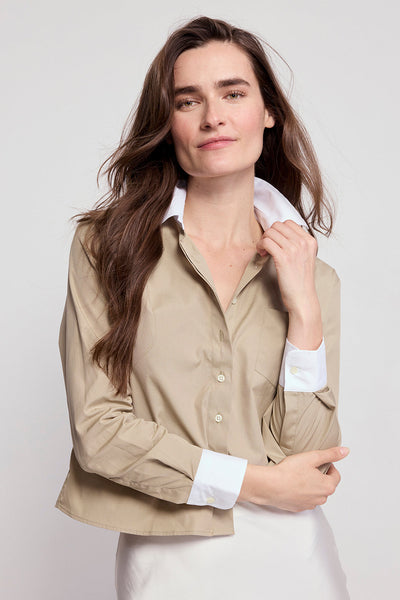 The Shirt Boxy Crop Shirt
