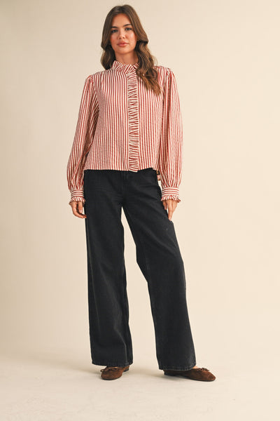 &merci Ruffle Shirt