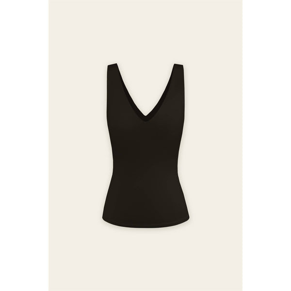 V Neck Double Faced Tank