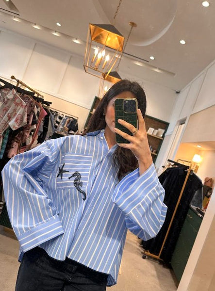 Le Sarte Pettegole Seahorse Striped Shirt