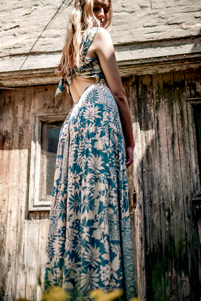 Sundazed open tie back dress