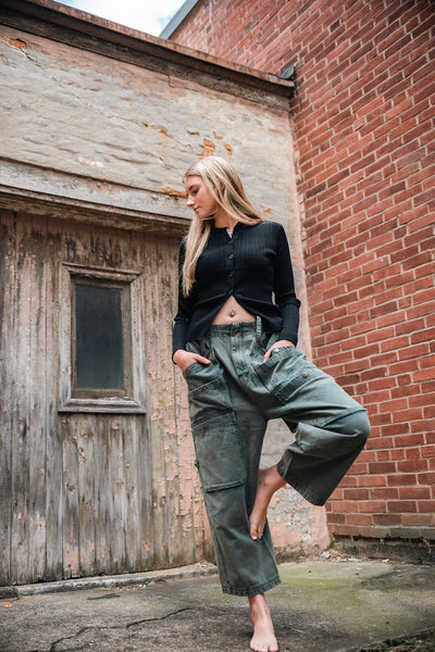 Oli & Hali mineral wash cargo jeans